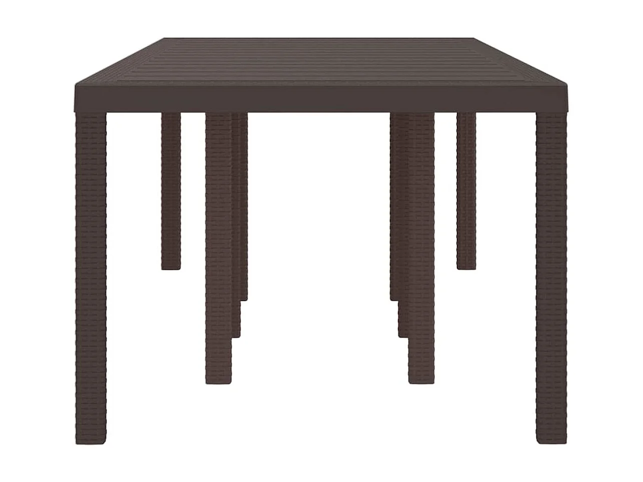Table de Jardin Marron 250 x 100 x 73 cm polyrotin