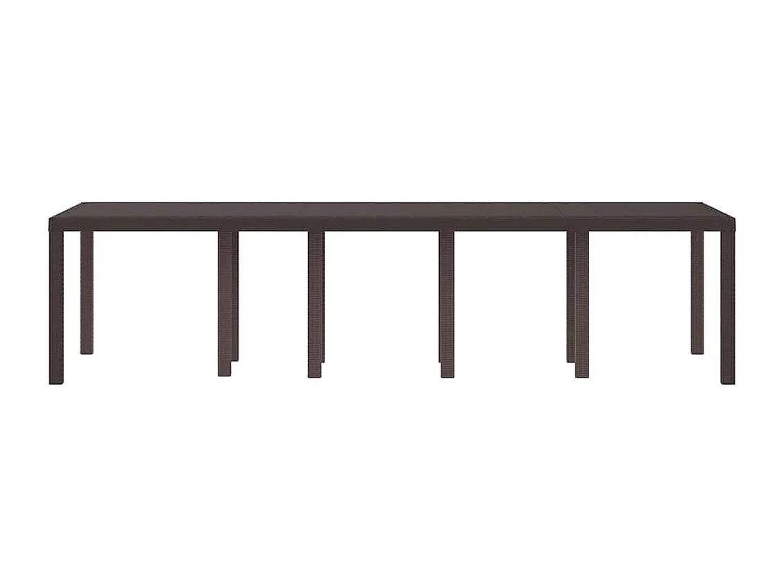 Table de Jardin Marron 300 x 100 x 73 cm polyrotin