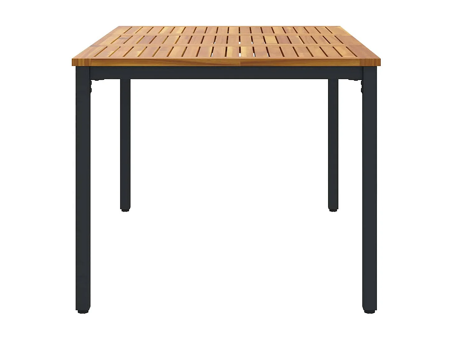 Tables de jardin Naturel et noir 150 x 90 x 75 cm