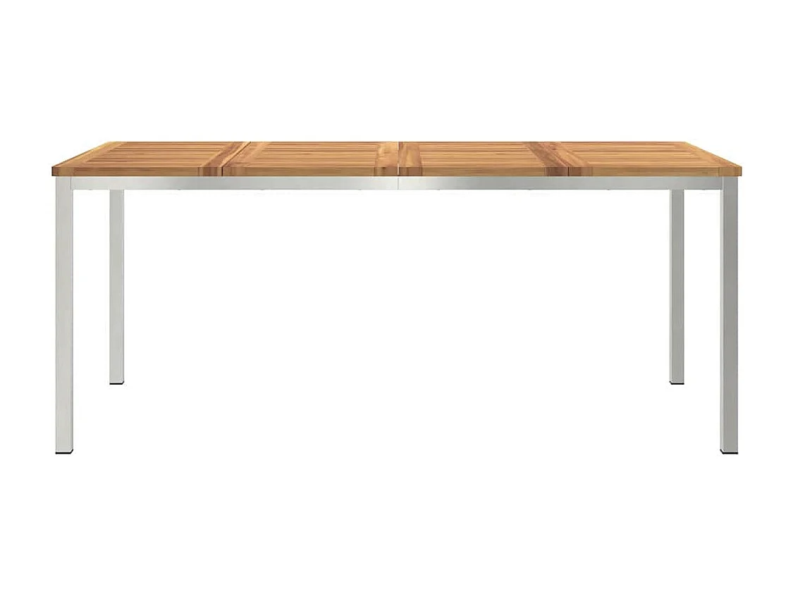 Table à manger d'extérieur Marron Bois d'acacia massif