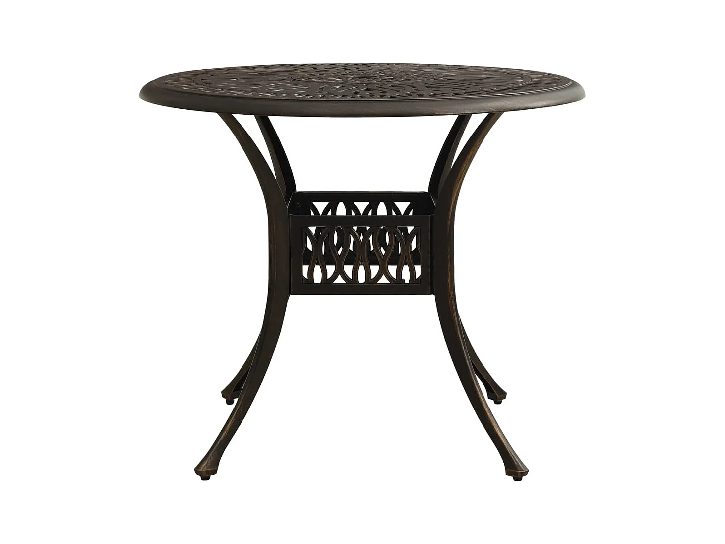 Tuintafel Brons 90x90x74 cm Gegoten aluminium