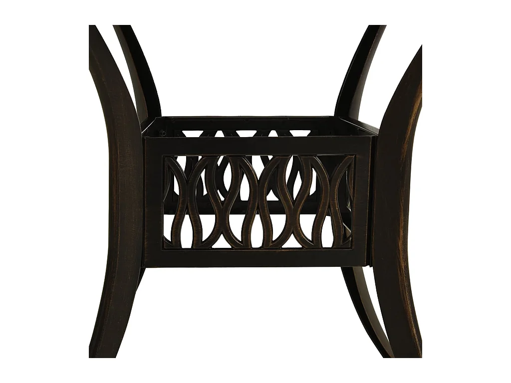 Tuintafel Brons 90x90x74 cm Gegoten aluminium