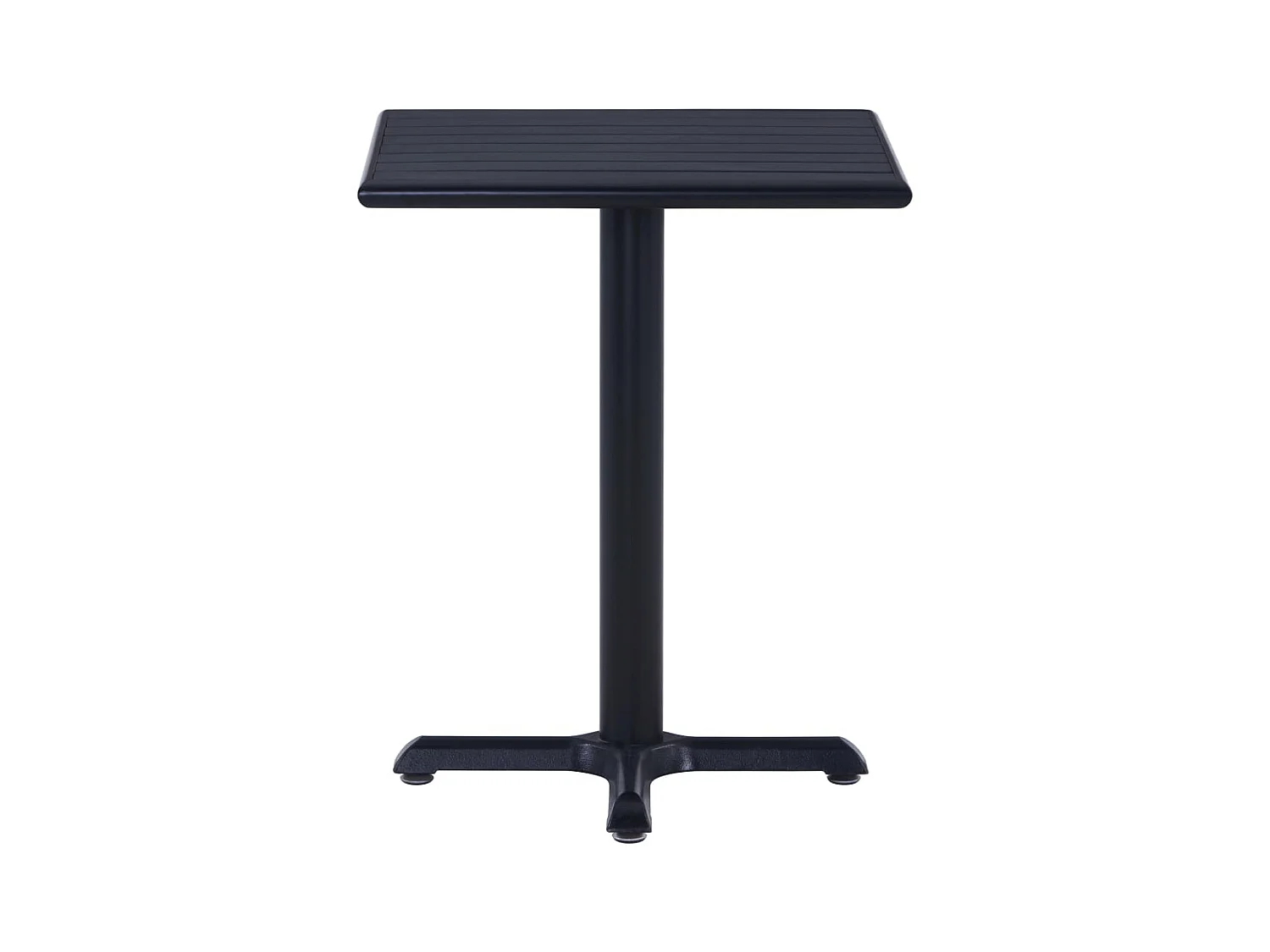 Zwarte tuintafel 60x60x75 cm