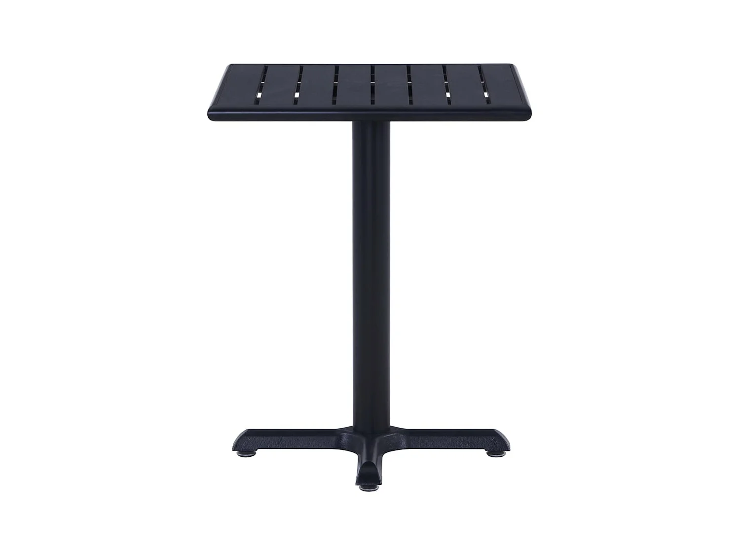 Zwarte tuintafel 60x60x75 cm