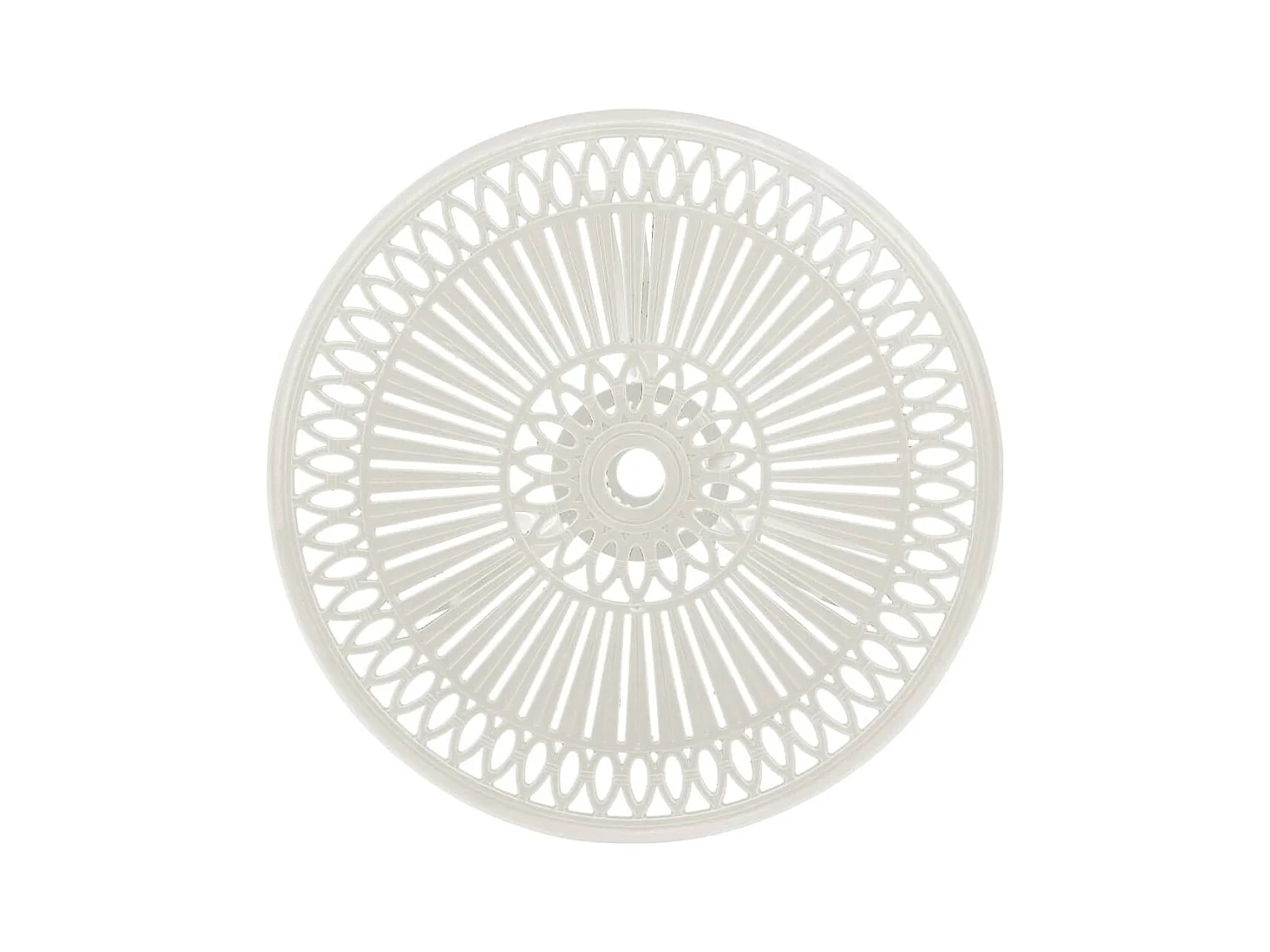 Tuintafel Wit 62x62x65 cm Gegoten aluminium