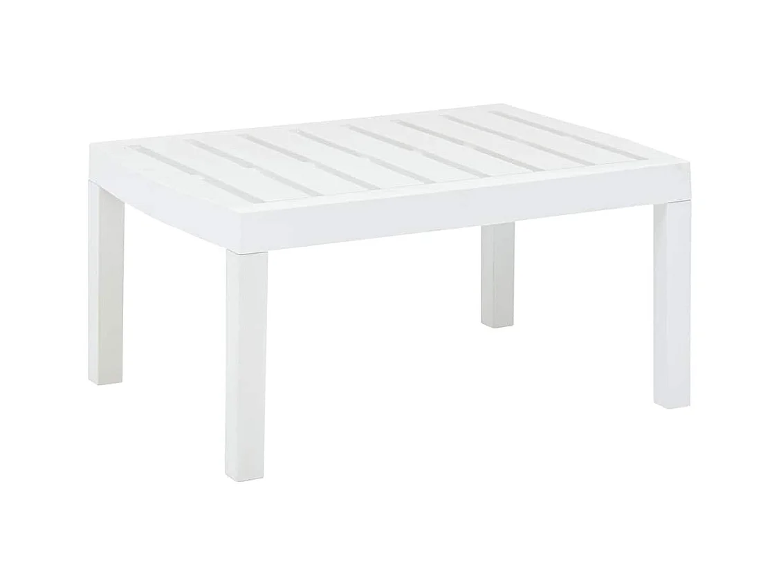 Witte tuintafel 78x55x38 cm Kunststof