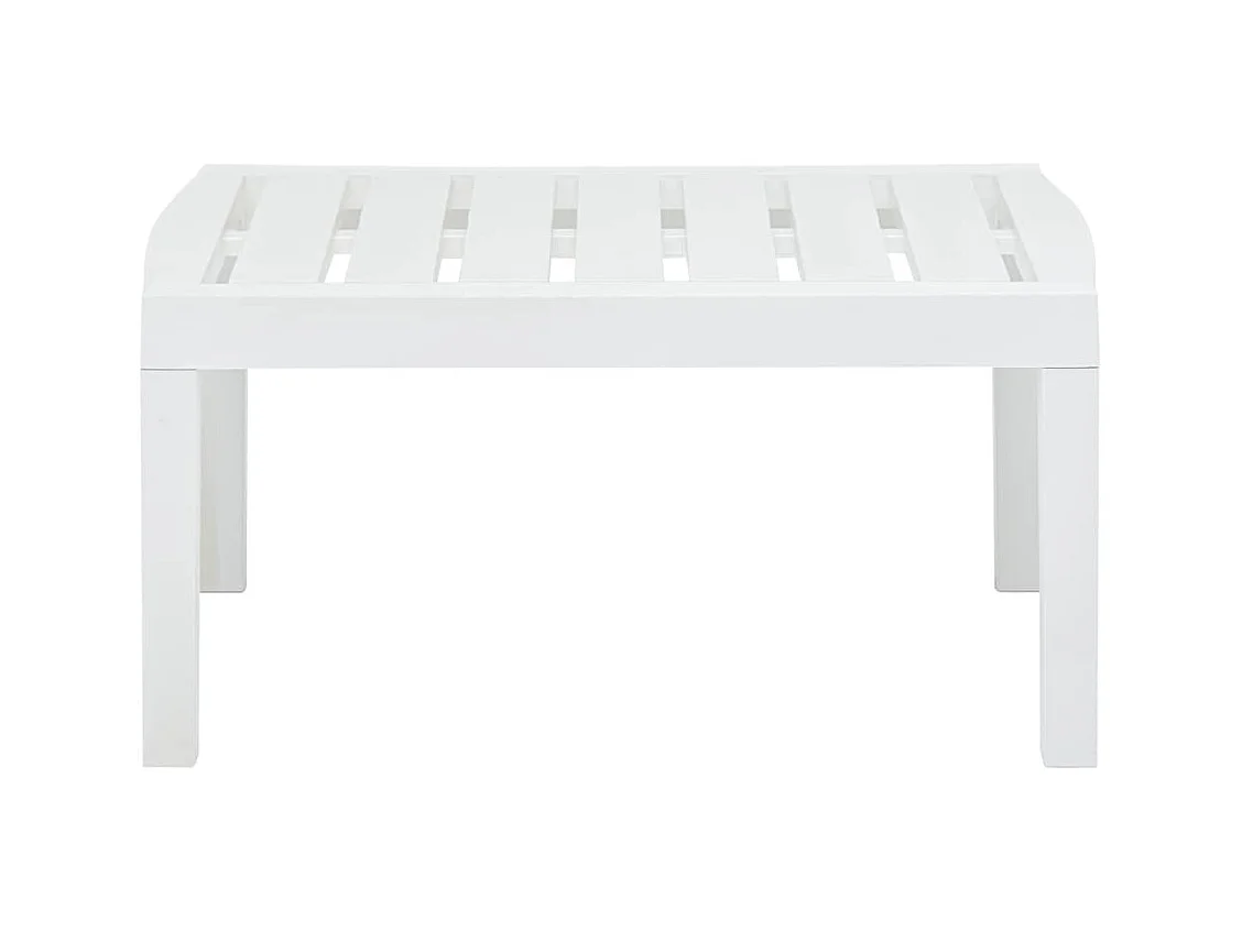 Witte tuintafel 78x55x38 cm Kunststof