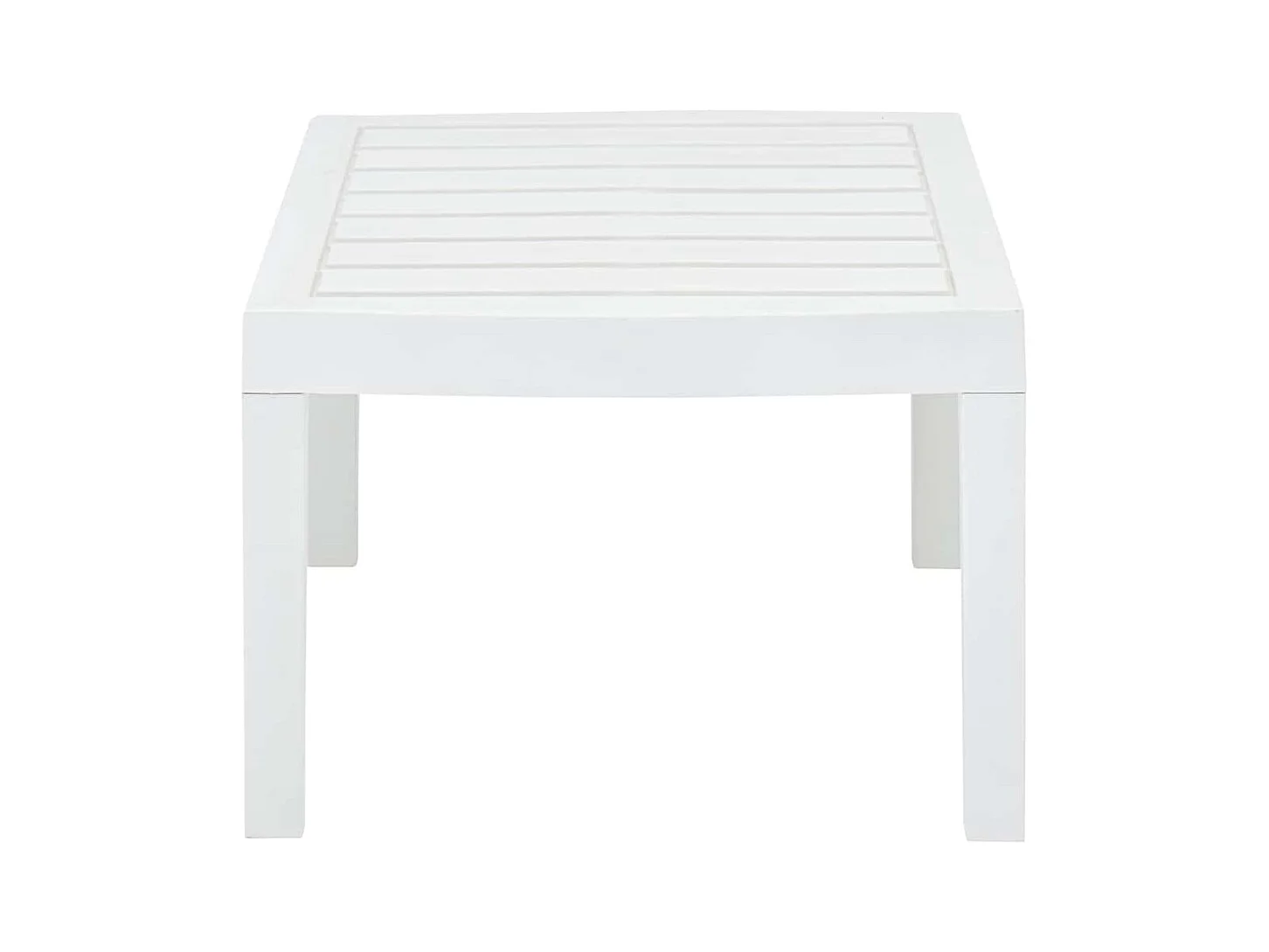 Witte tuintafel 78x55x38 cm Kunststof