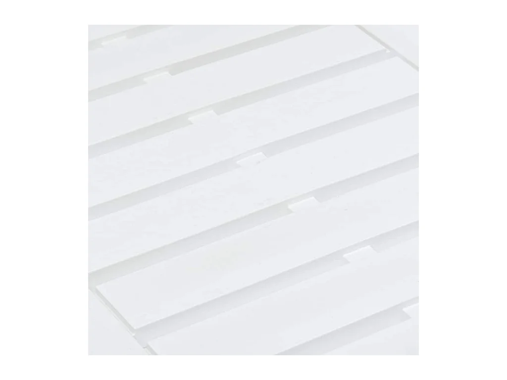 Witte tuintafel 78x55x38 cm Kunststof