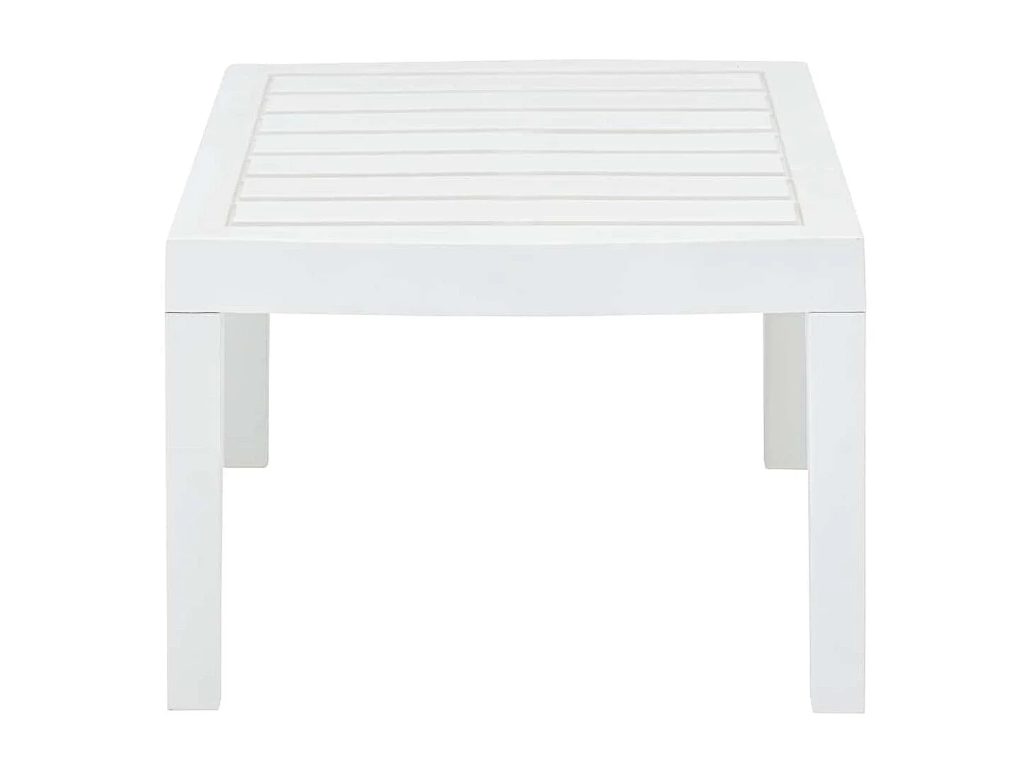 Tavolo da giardino bianco 78x55x38 cm Plastica