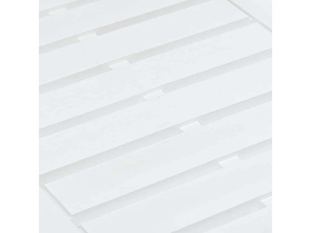 Tavolo da giardino bianco 78x55x38 cm Plastica