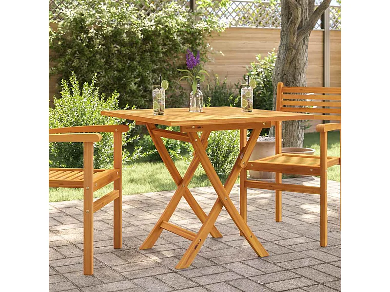 Opvouwbare tuintafel 85x85x76 cm Massief teakhout