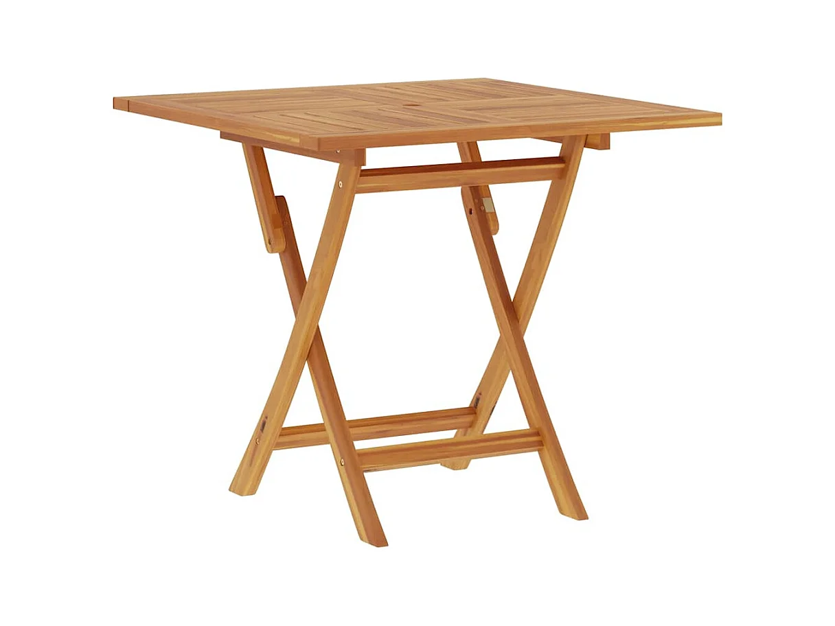 Mesa de jardín plegable 85x85x76 cm Madera maciza de teca