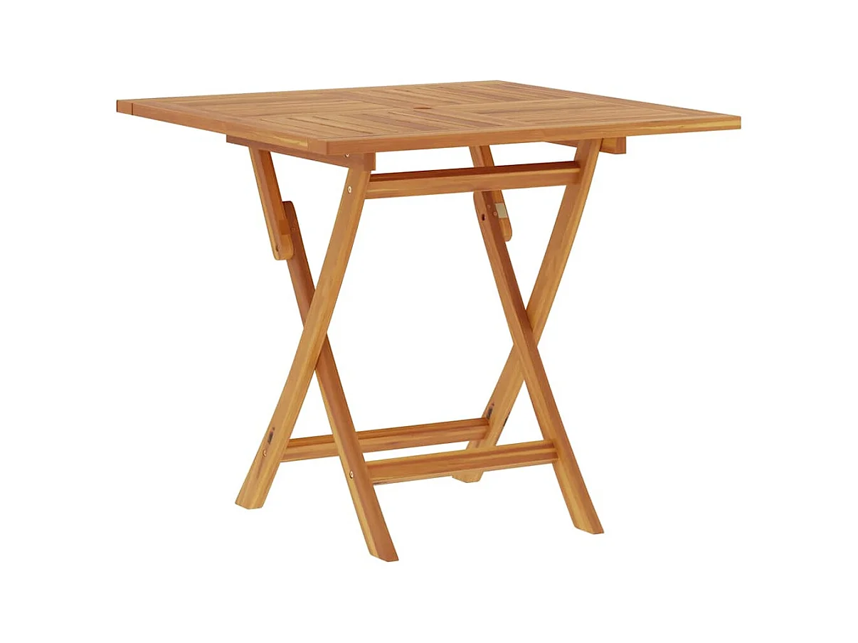 Mesa de jardín plegable 85x85x76 cm Madera maciza de teca