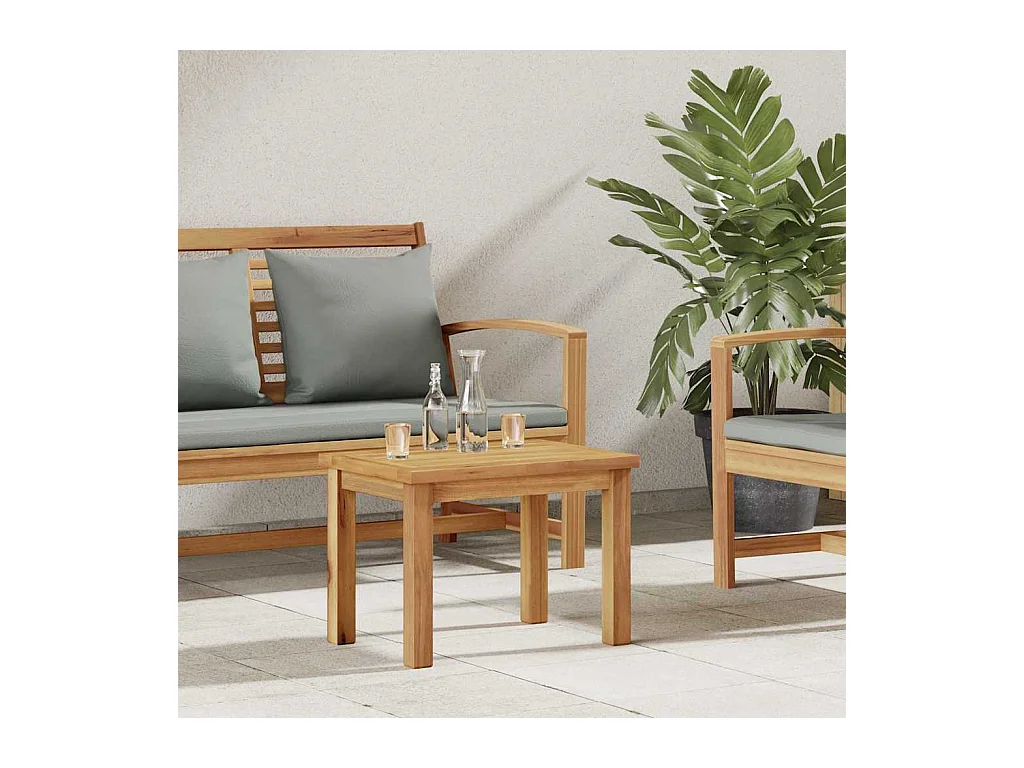 Table basse Marron 50 x 35 x 36 cm Bois de teck solide