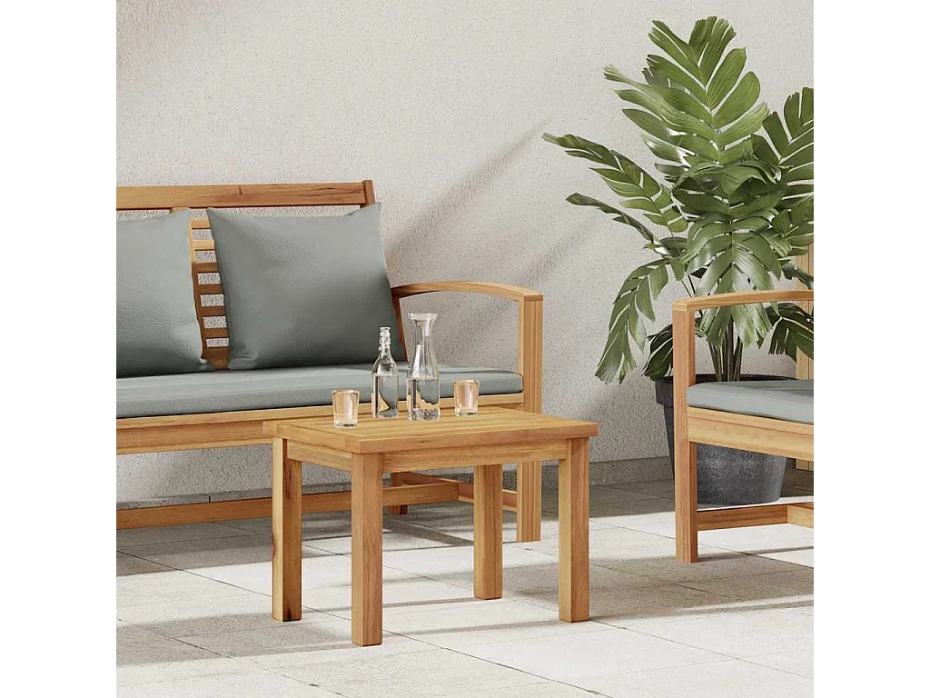 Table basse Marron 50 x 35 x 36 cm Bois de teck solide