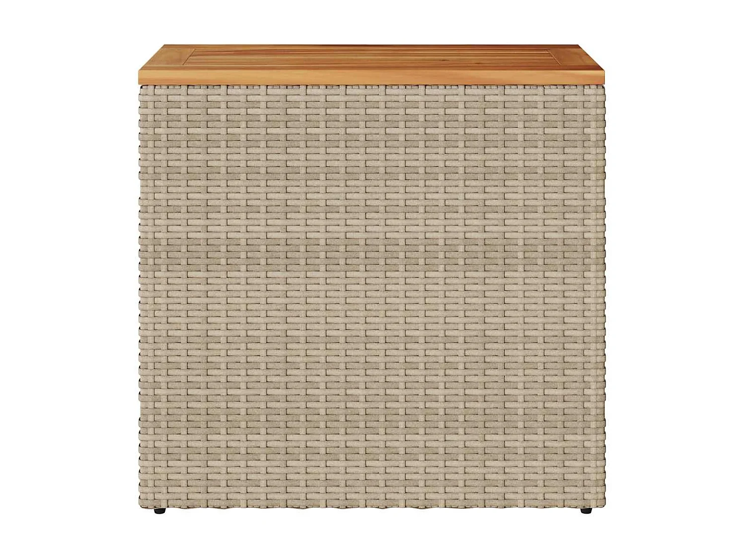 Tuintafel met beige houten blad 58x27,5x55 cm