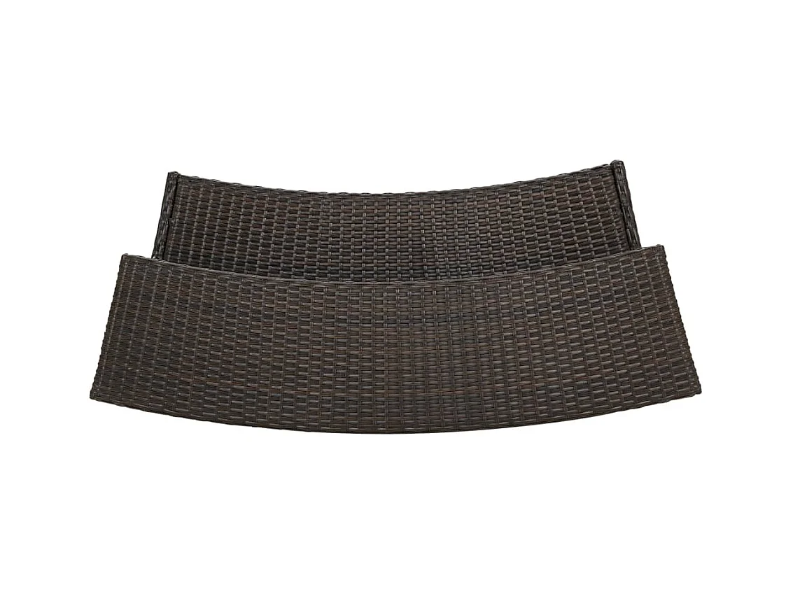 Tuinbartafel Bruin 120x55x110 cm Hars riet