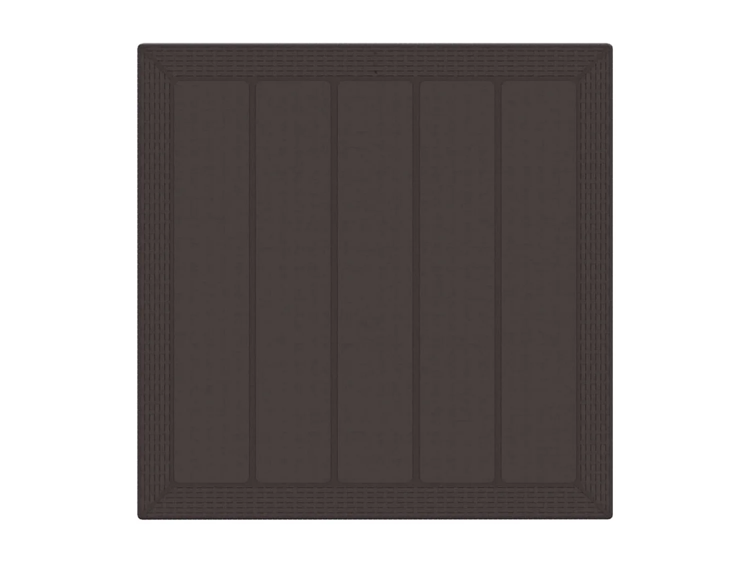 Table de Jardin Marron 100 x 100 x 73 cm polyrotin