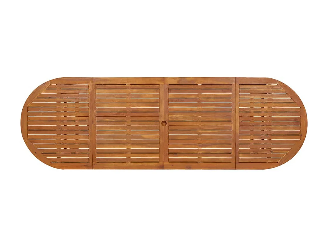 Tavolo da pranzo da giardino 280x90x75 cm Legno massello di acacia