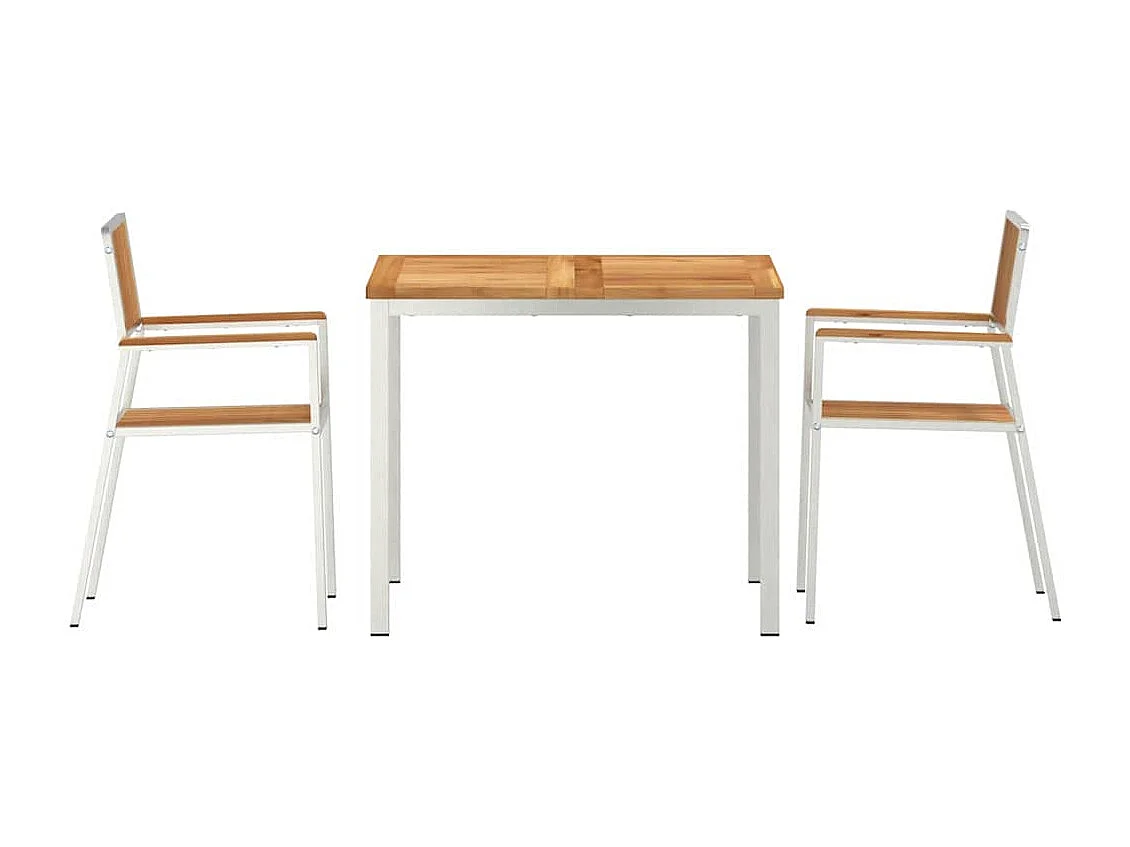 Juego de comedor de jardín de 3 piezas