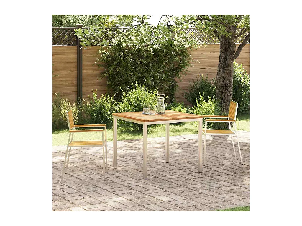 Ensemble de salle à manger pour jardin 3 pcs