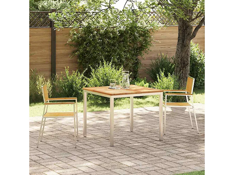 Ensemble de salle à manger pour jardin 3 pcs