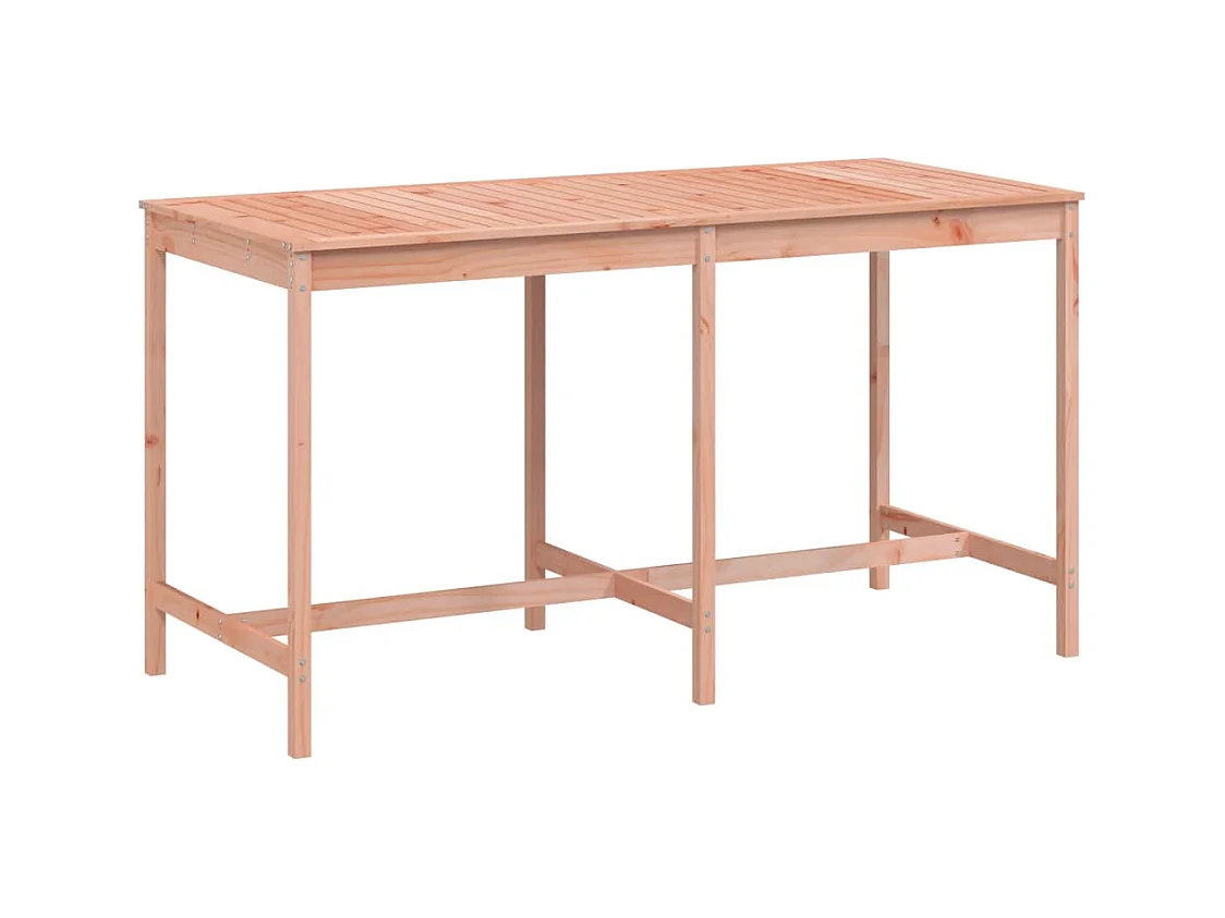 Mesa de jardín 203,5x90x110 cm madera maciza de abeto Douglas