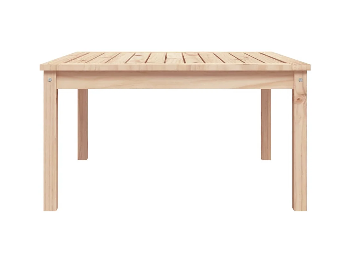 Mesa de jardín 82,5x82,5x45 cm madera maciza de pino