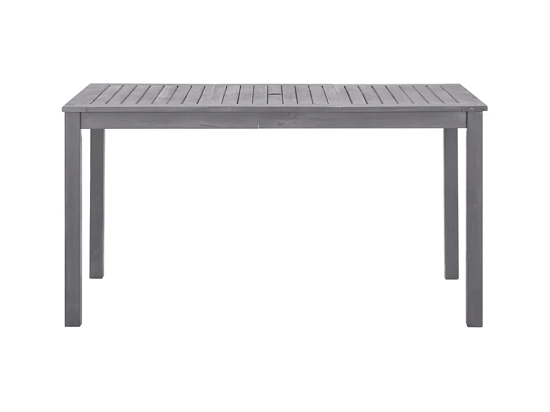 Tuintafel Grey wash 140x80x74 cm Massief acaciahout