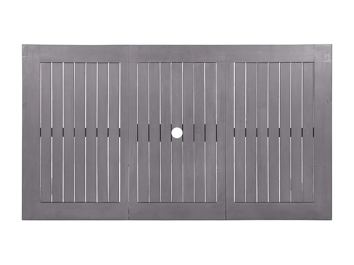 Tavolo da giardino Grigio lavato 140x80x74 cm Legno massello di acacia