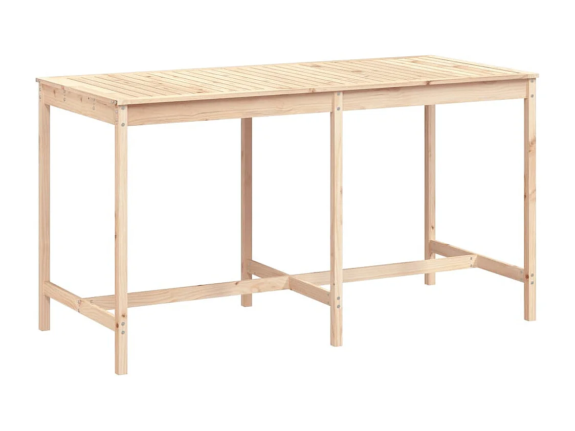 Table de jardin 203,5x90x110 cm bois massif de pin