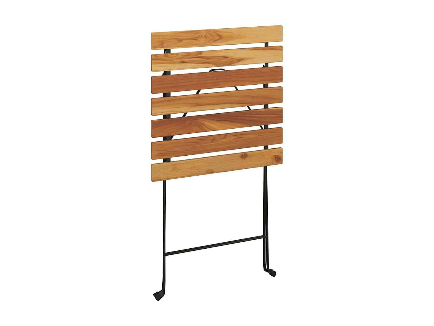 Table de bistro pliante 55x54x71cm Bois de teck solide et acier