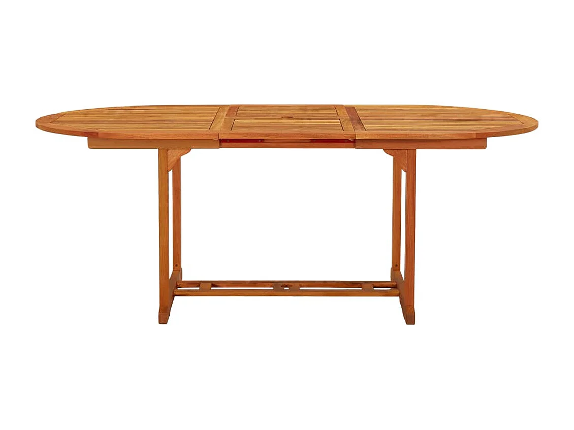 Mesa de jardín 200x100x75 cm Madera maciza de eucalipto