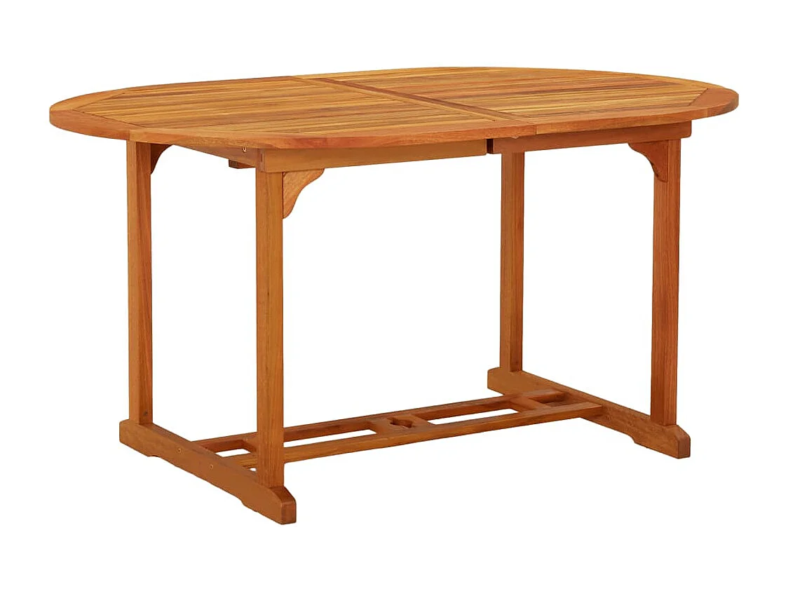Mesa de jardín 200x100x75 cm Madera maciza de eucalipto