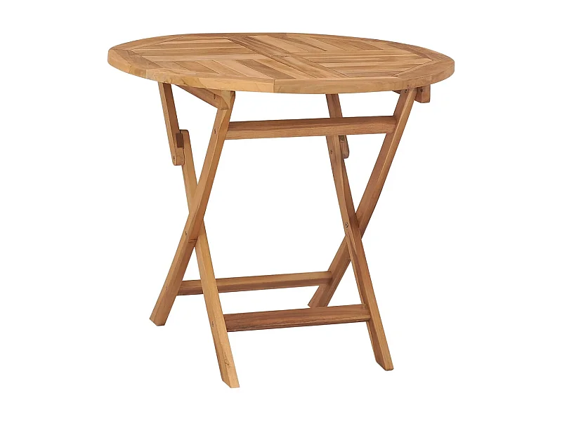 Mesa de jardín plegable 85x76 cm Madera maciza de teca