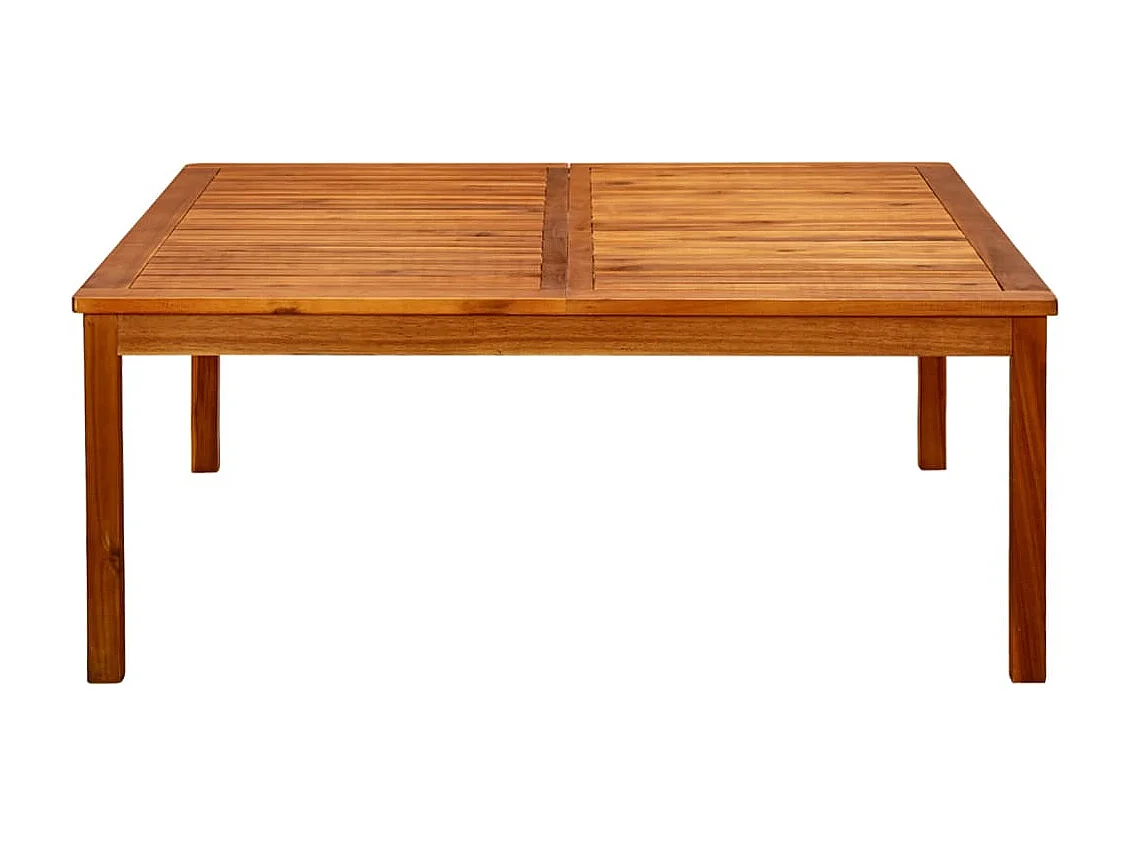Tavolino da giardino 110x110x45 cm Legno massello di acacia