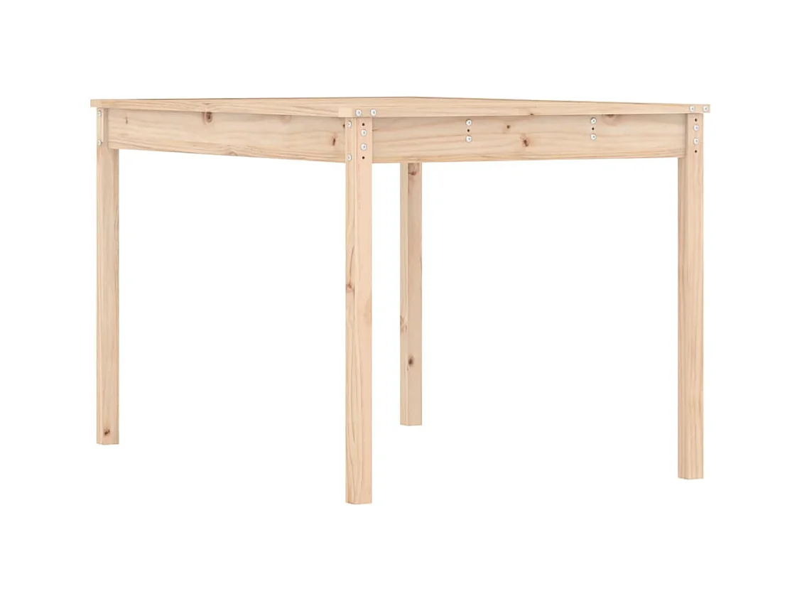 Table de jardin 121x82,5x76 cm bois massif de pin