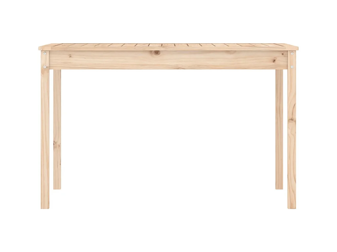 Table de jardin 121x82,5x76 cm bois massif de pin