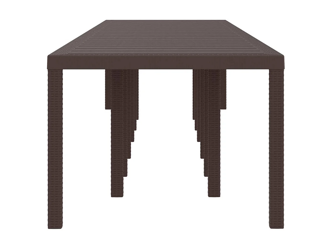Table de Jardin Marron 400 x 100 x 73 cm polyrotin