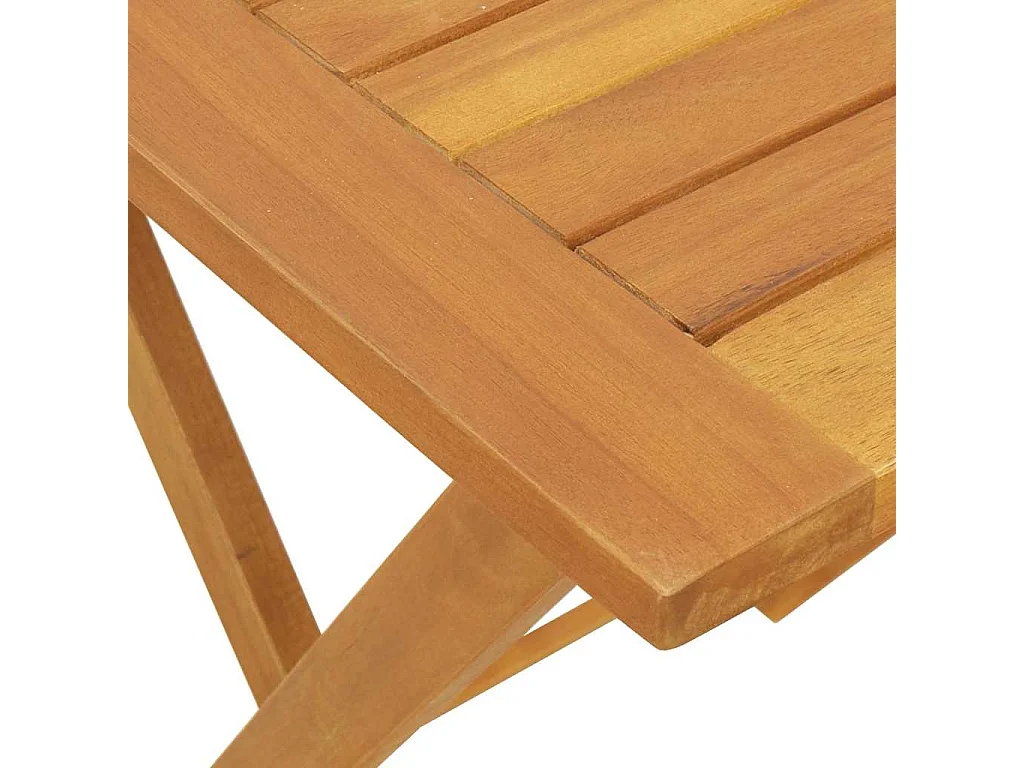 Table de jardin pliante Naturel 60 x 60 x 72 cm