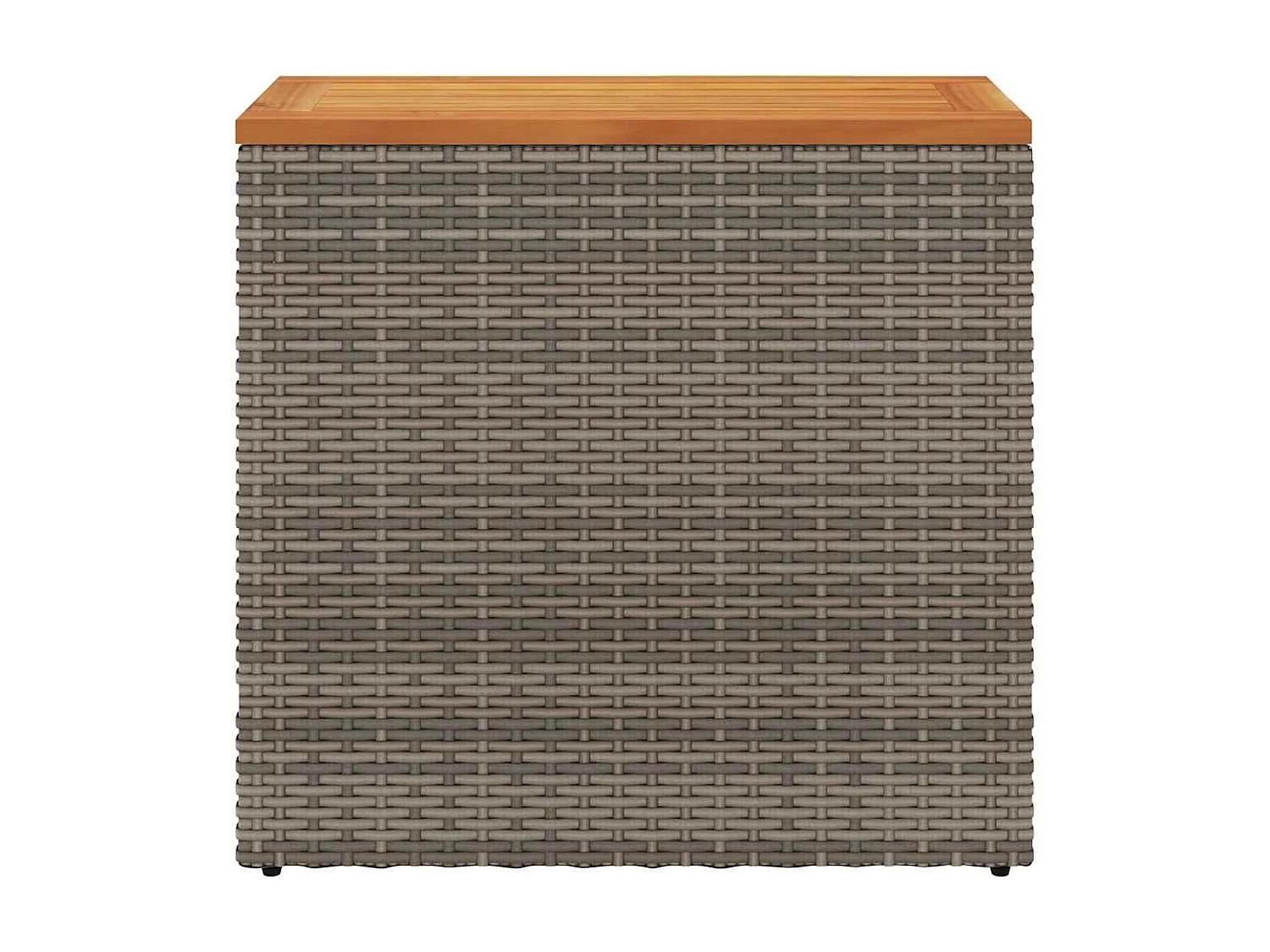 Tuintafel met grijs houten blad 58x27,5x55 cm