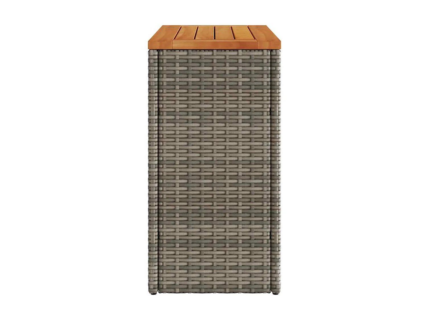 Tuintafel met grijs houten blad 58x27,5x55 cm