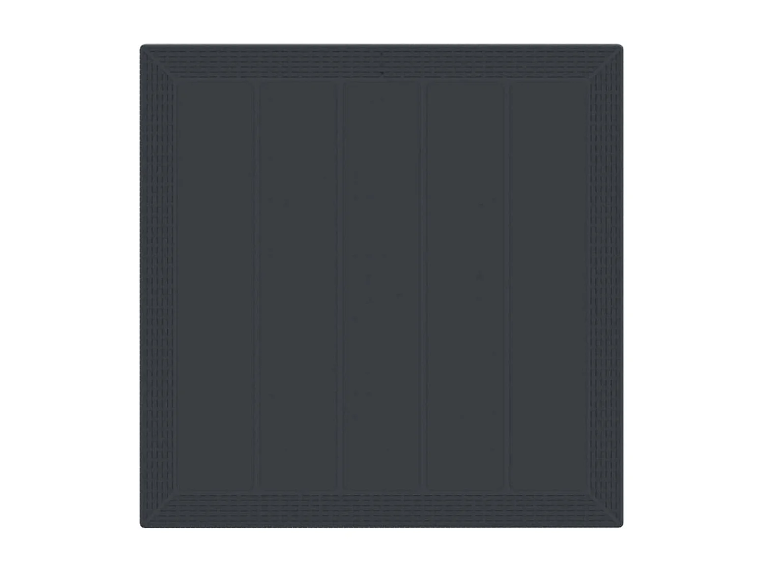 Table de Jardin Anthracite 100 x 100 x 73 cm polyrotin