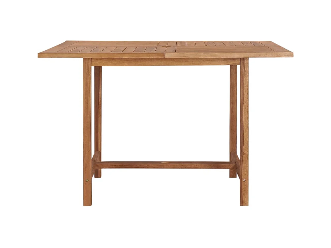 Tuintafel 110x110x75 cm Massief teakhout