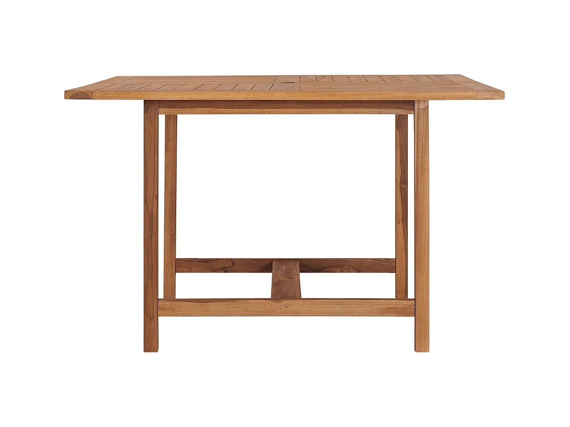 Tuintafel 110x110x75 cm Massief teakhout