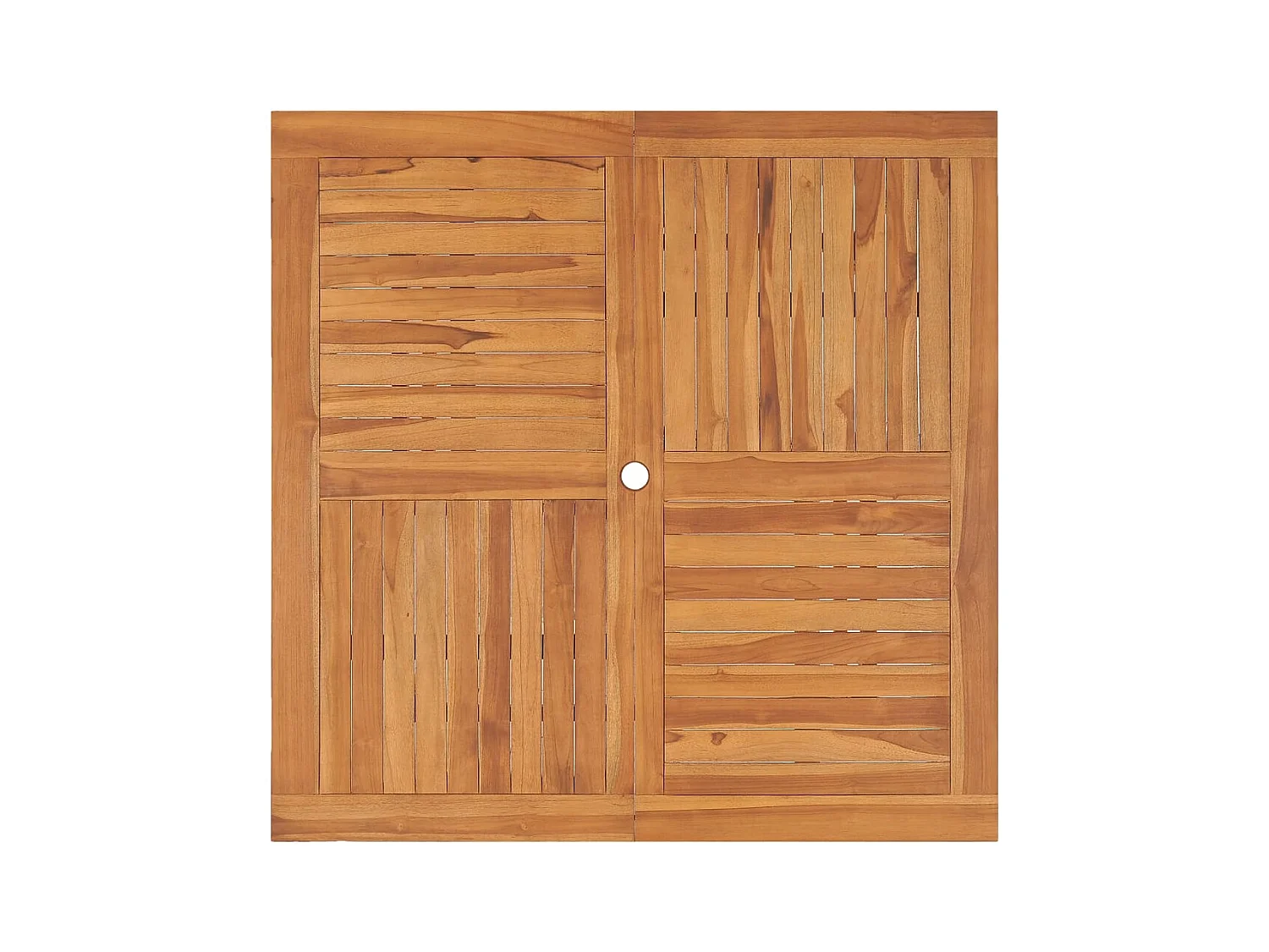 Tuintafel 110x110x75 cm Massief teakhout