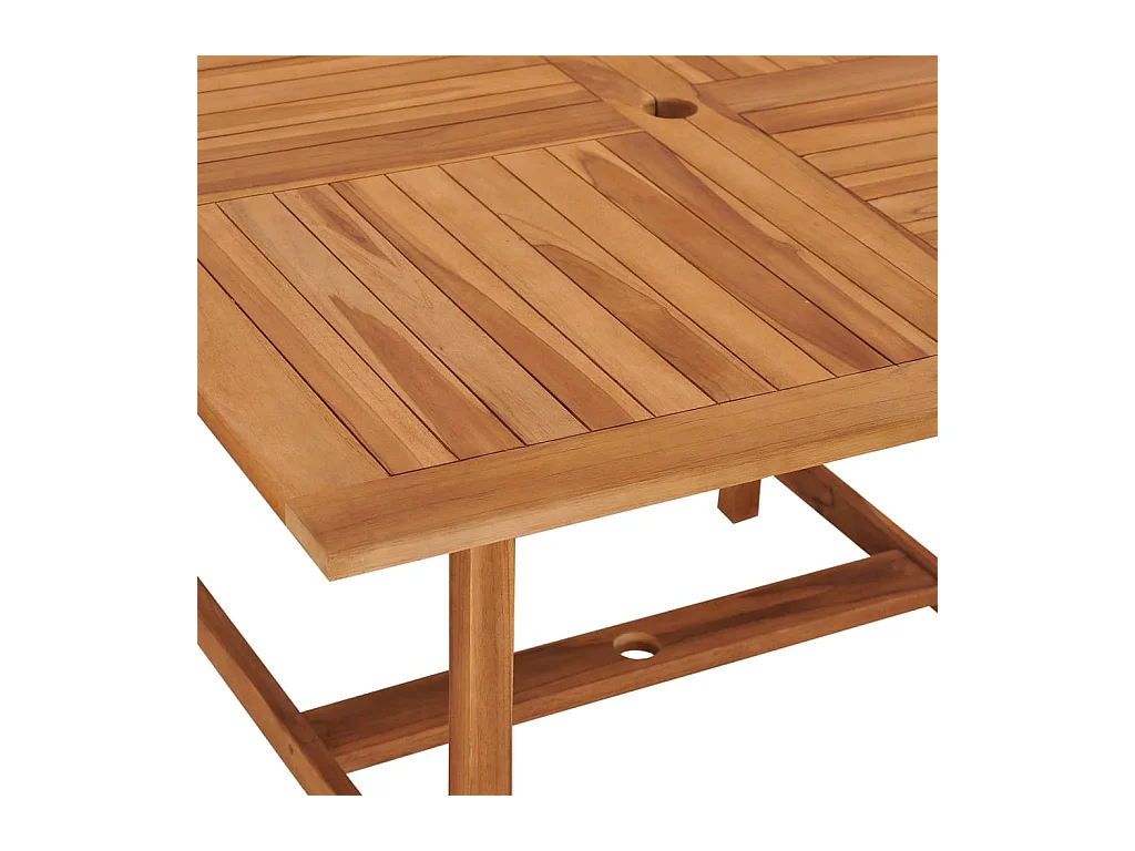 Tuintafel 110x110x75 cm Massief teakhout