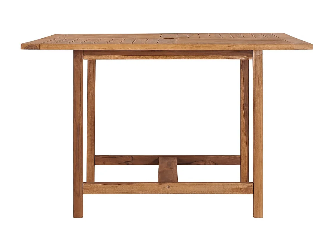 Mesa de comedor de jardín 110x110x75 cm Madera maciza de teca