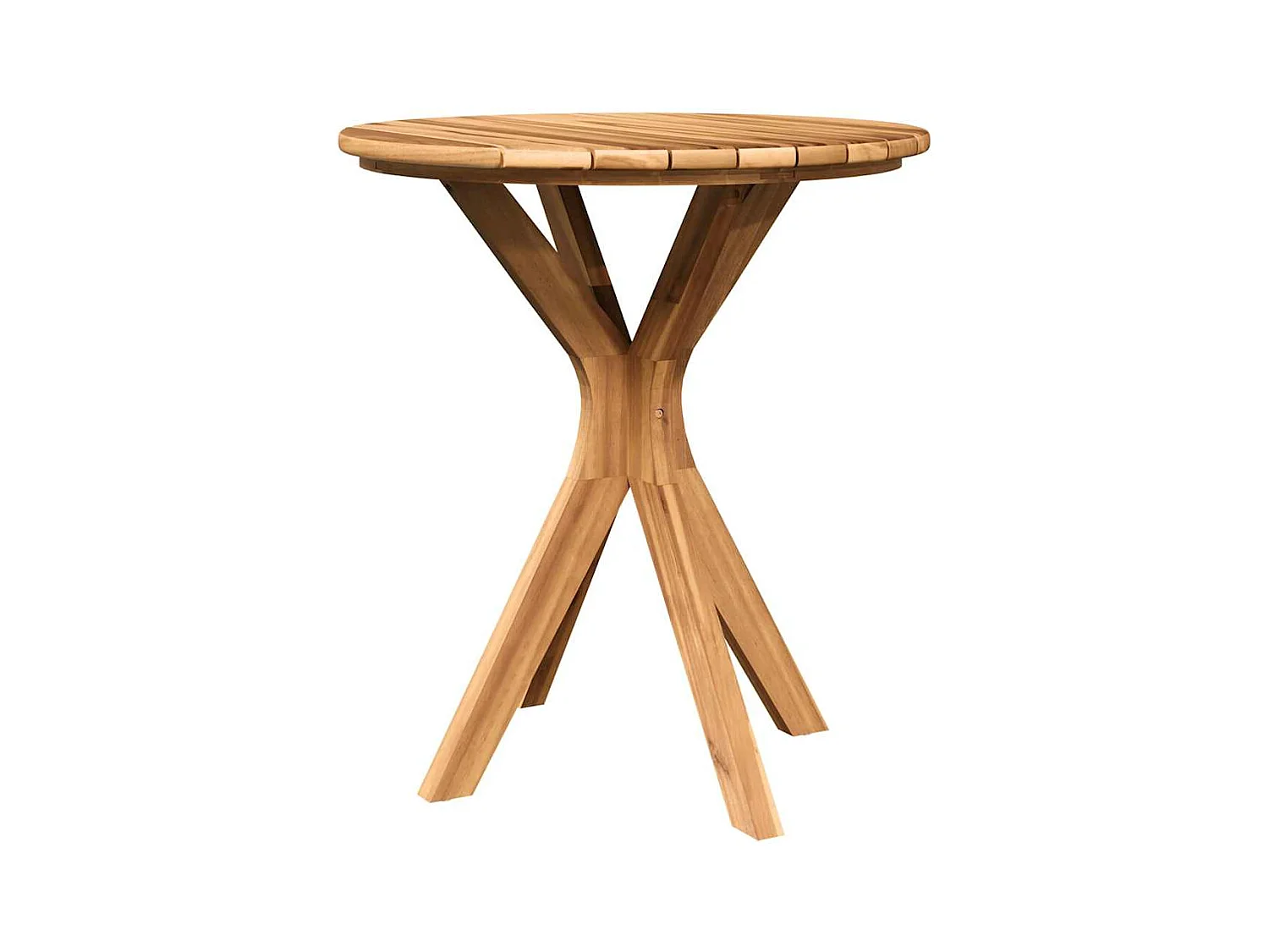 Table bistrot Marron 70 x 70 x 75 cm Bois de teck solide